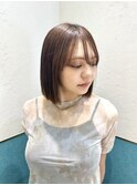 ミニボブレイヤー/レイヤーカット/ダークアッシュ/顔周り/立川