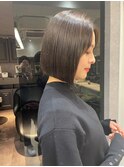 クールショート/レイヤーショート/前髪白髪/20代30代40代50代