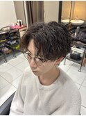 ツイストスパイラルパーマ ツイストパーマ メンズパーマ 眉毛