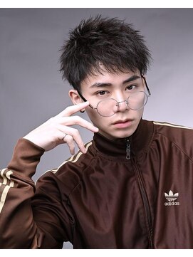 リップスヘアー 梅田アネックス(LIPPS hair) ツーブロック刈り上げ短髪ツイストダウンバング30代男性