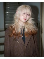 ユルク(JURK nagoya) 栄/ミルクティーブロンド/ダークブルー/デジタルパーマ
