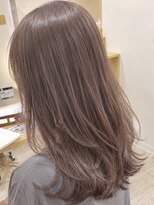 イソラブル(ISOLA-blu)&nbsp;透明感たっぷりラベンダーグレージュ大人レイヤーミディ
