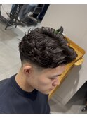 ラルフカール　毛流れセンターパート