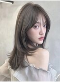 レイヤーカットハイレイヤー顔周りカット韓国風レイヤー髪質改善