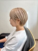 ニコヘアデザイン(NICO hair design)&nbsp;ホワイトミルクティー×ショート