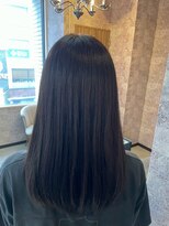 エイム ヘア デザイン 町田店(eim hair design)&nbsp;ナチュラルストレート/セミロング/ダークトーンカラー