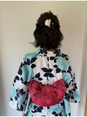 浴衣着付けヘアセット
