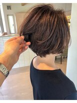 ヘアーブランド ジン フィール(HAIR BRAND Jin feel) お手入れ簡単ショートボブ【松山美容室】
