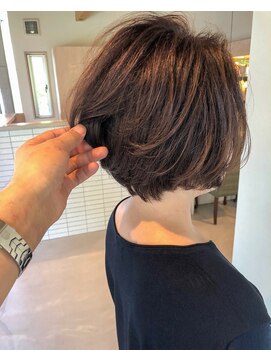 ヘアーブランド ジン フィール(HAIR BRAND Jin feel) お手入れ簡単ショートボブ【松山美容室】