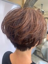 スタジオドーム(studio DOmE) メリハリショート/ミルクチョコレート/レッドブラウン/大人/40代