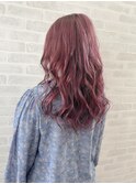 可愛さを出しつつも大人ガーリーでピンクヘアーに！！