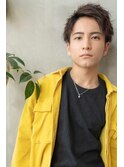 ビジネスツーブロックOK★かき上げトランクスヘアくせ毛風パーマ
