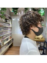 レップ(REP) ハイライト × メンズショートウルフ