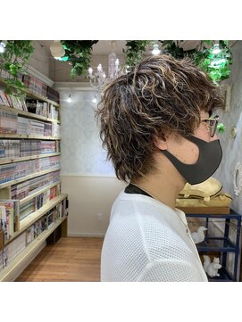 レップ 柏(REP) ハイライト × メンズショートウルフ