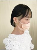 ワイドバングボブ・インナーカラー