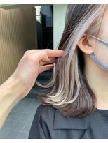 アクト 十条店(ACT)&nbsp;ホワイトベージュ×インナーカラー/ハイトーンカラー