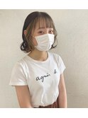 フェイスラインインナーミニボブ