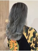 【シルバーブルー】バレイヤージュ