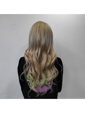 プルエクステのお店ネクスト(NEXT) #プルエクステ#ハイトーン#ホワイト#派手髪#八王子