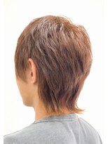 黄ぐまくん美容室 メンズ ミディアム レイヤー