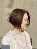 ケセラ(quesera)&nbsp;暖色コーラルブラウンとショートボブ【大分/ケセラ】