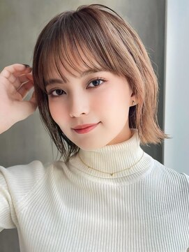 アグ ヘアー リガーレ 盛岡本宮2号店(Agu hair ligare) 《Agu hair》華やかミディアムボブ×numberA.ケアオイルスリーク