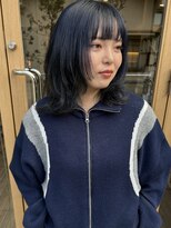 ツイギー 宮西店(TWiGGY)&nbsp;ブルーブラック×ミディアムウルフ