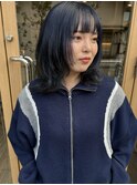 ブルーブラック×ミディアムウルフ