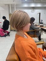 ネイロ 錦糸町(NeiRo)&nbsp;魅力倍増カールセミディシアーカラーダークアッシュショートヘア