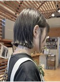 ヘイリーボブ　暗めグレージュ