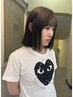【竹中指名限定】カット＋デザインカラー￥10,500 トリートメント追加できます