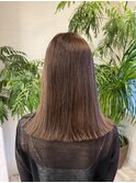 【切りっぱなし×ロング】