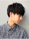 シャドウパーマメンズカットスパイラルパーマツイスパ波巻き