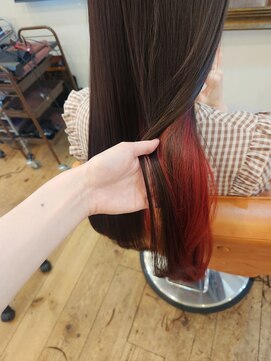 エルムトウキョウ(ELM Tokyo) インナーカラー☆チェリーレッド☆