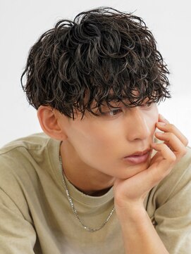 フィフスパーク(fifth PARK) ツイストスパイラルパーマ×刈り上げマッシュで男らしさ◎