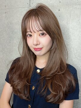 クーエフー(coo et fuu) 春夏レイヤーカットロングニュアンスベージュ髪質改善