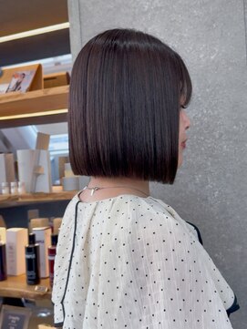 ロンド 表参道店(Lond) くびれヘア/アプリコットオレンジ/ボブ/髪質改善/縮毛矯正