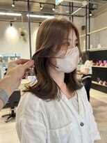 エレン 新百合ヶ丘店(ELEN)&nbsp;流れる顔まわりカットで巻きに立体感を