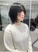 <ゲスト>前髪の下ろし方で印象が変わる、2way黒髪ショートウルフ