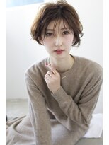 アコロン(acoron)&nbsp;丸みショート×デザインカラー×無造作カール