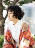 ノンストレスでリアルショートパーマデザイン