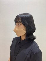 モルニ(MORNI)&nbsp;ブルーブラック_ヌナボブ チャンモリ ボブルフ