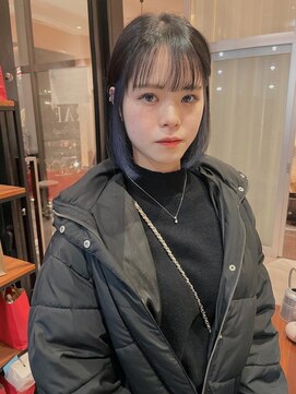 ナップヘアー NAP hair 【インナーカラー】ブルーブラック