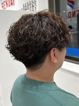 オーシャントーキョー 仙台(OCEAN TOKYO) 波巻きパーマ刈り上げマッシュメンズヘア仙台