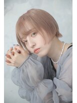 リトバイプティパ(Lit by petit-pas) ◎ショートボブ◎ピンクベージュ◎丸みショート