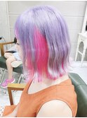 紫カラー/ホワイトピンク/ベビーピンク/ピンクラベンダー/