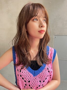 アルテ(ARTE) 【ARTE表参道/青山】顔まわりレイヤーセミロング×透明感カラー