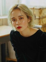 ポイントファイブバイソレイユ 藤沢店(.5 by SOLEIL)&nbsp;ハイトーン外ハネミニボブ