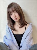 レイヤースタイル×ブラウンベージュカラー
