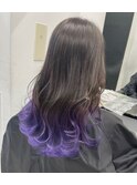 ネオンパープルグラデーションカラー